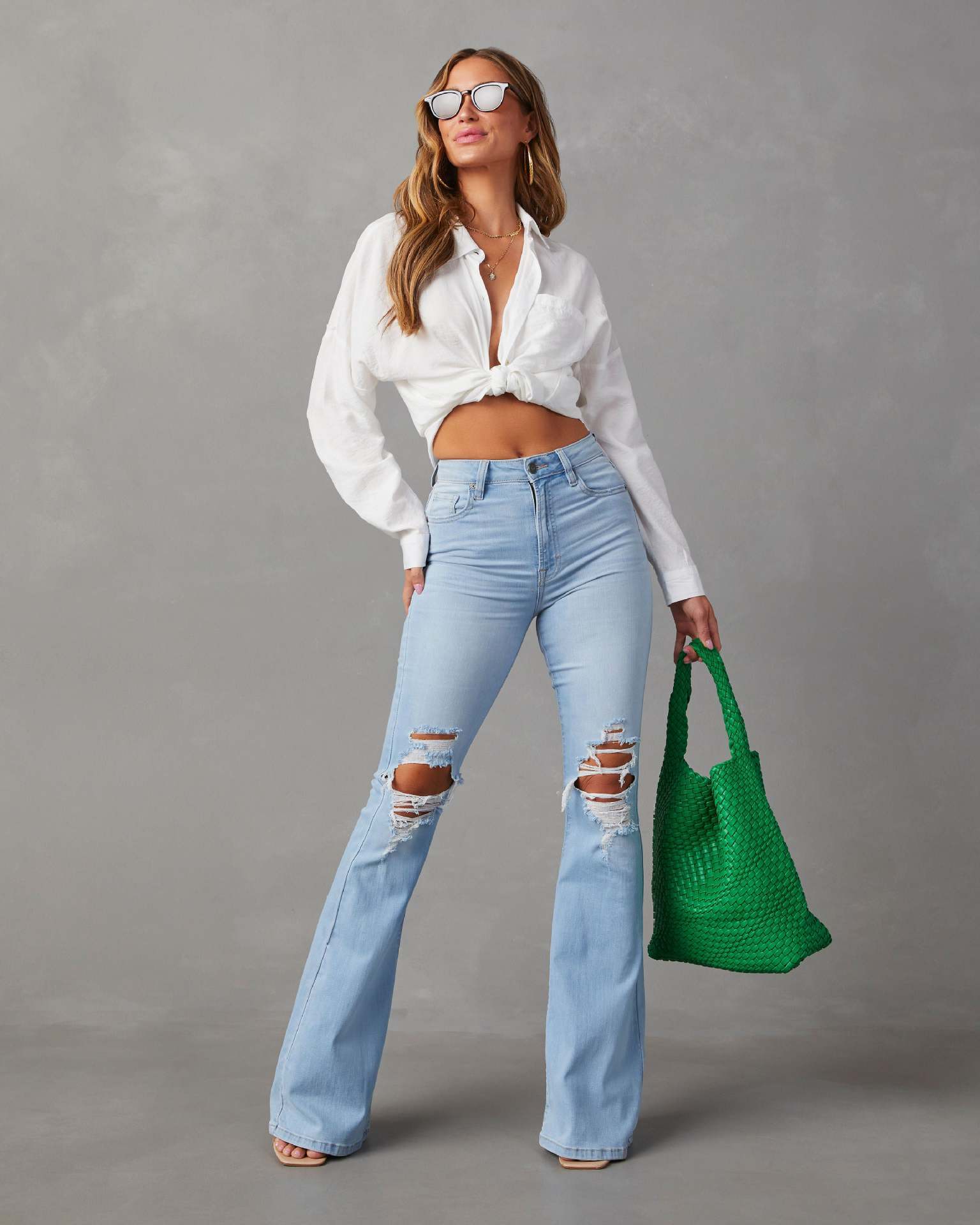 Fashion Temperament Wide-leg Jeans Women ARZ