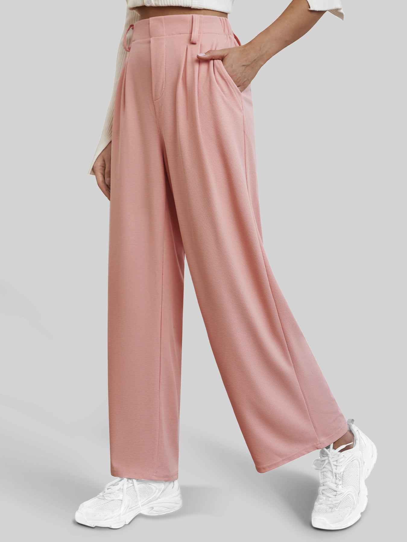 Women's Casual Straight Pants Wide-leg Pants ARZ