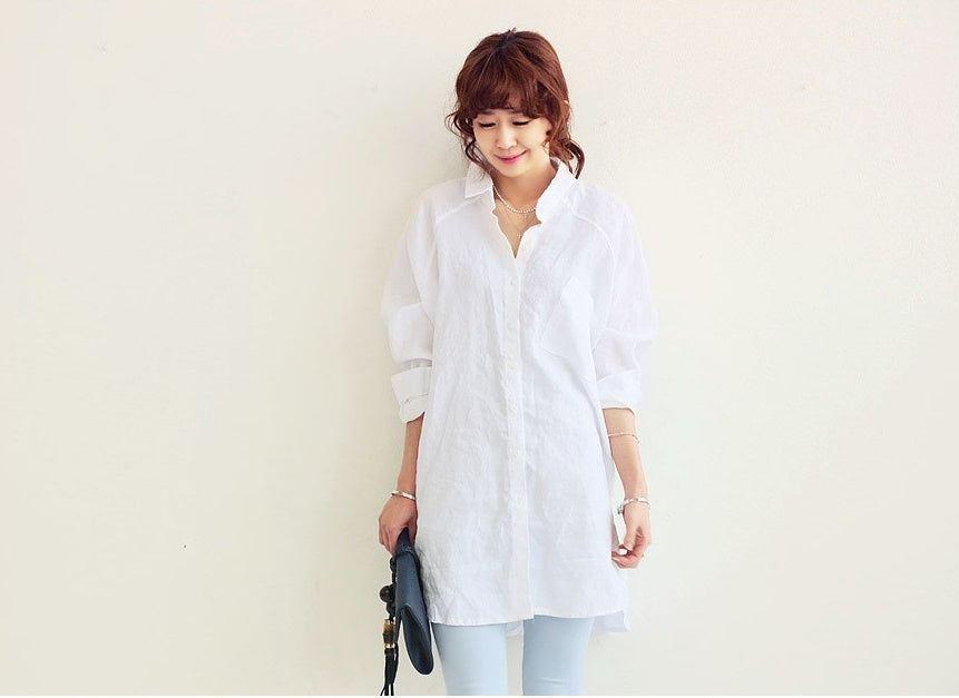 Cotton and linen dress shirt ARZ