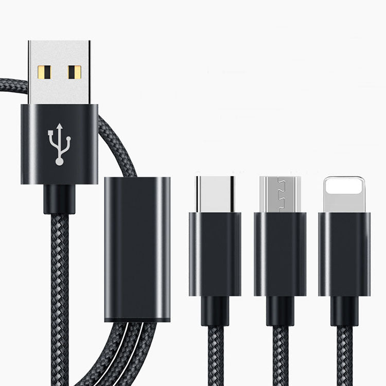 Three-in-one charging cable for mobile phones ARZ