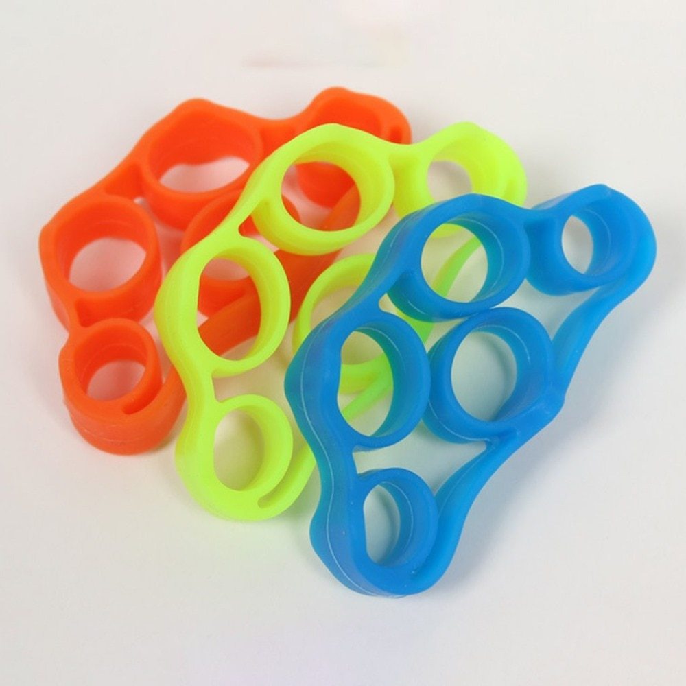 Silicone Finger Trainer Hand Gripper Resistance Bands Fitness ARZ