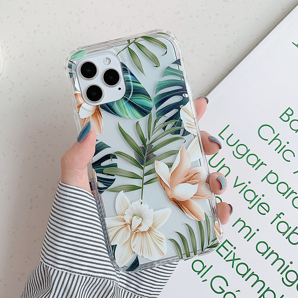 Banana Leaf Watercolor Flowers Are Suitable For Protecting Mobile Phone Cases ARZ