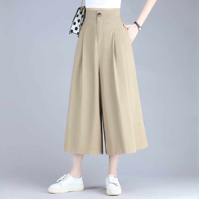 Simple Loose High Waist Straight Casual Pants ARZ