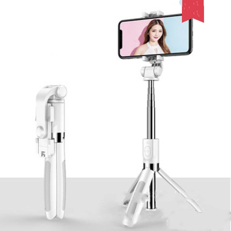 Compatible with Apple, Tripod Selfie Stick Mobile Universal Live Triangle Bracket One Bluetooth Selfie Artifact ARZ