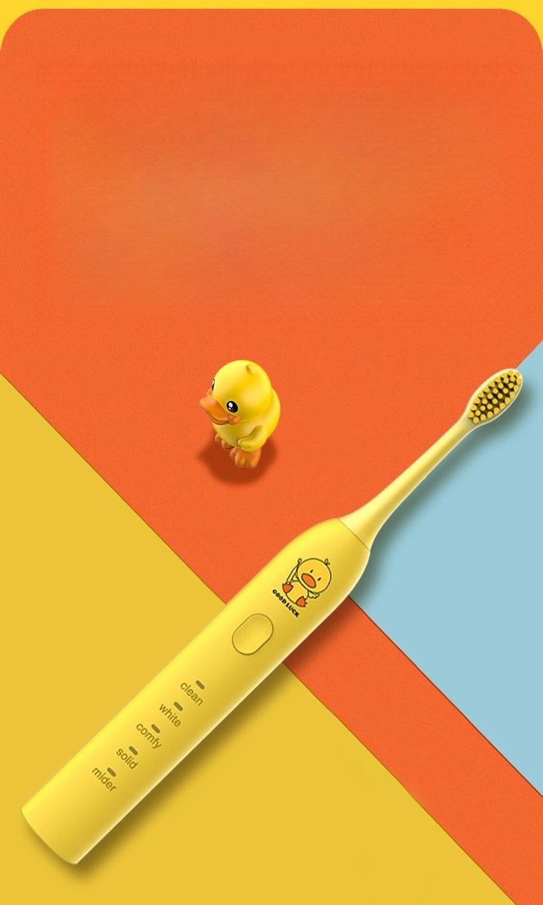 Rechargeable Small Yellow Duck Toothbrush Mute Electric Toothbrush Soft Bristle Waterproof Adult Smart Toothbrush ARZ