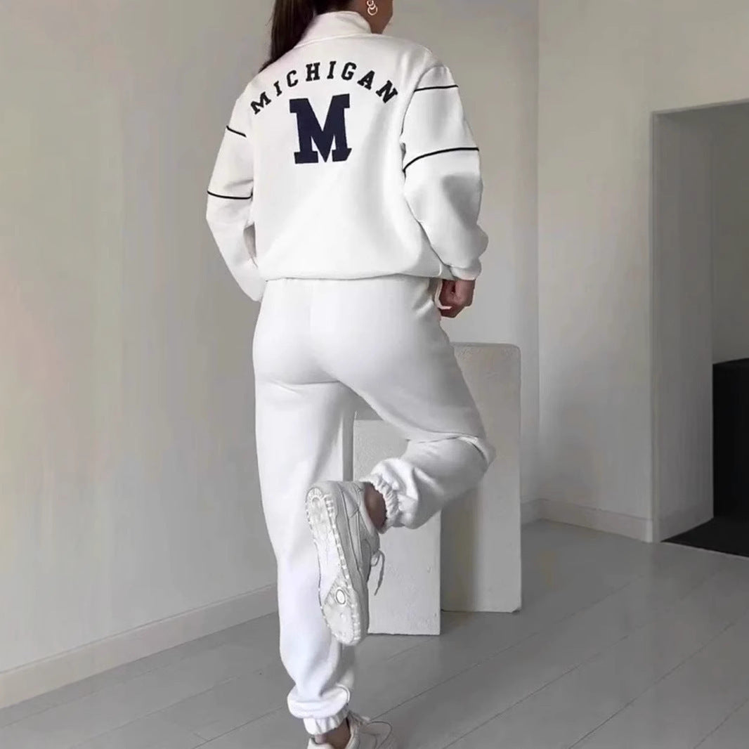 Women's Sweater Letter Long Sleeve Sports Suit ARZ