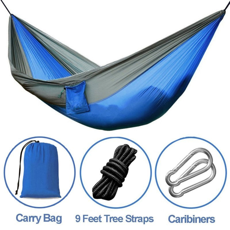 Backpacking Hammock - Portable Nylon Parachute Outdoor Double Hammock ARZ