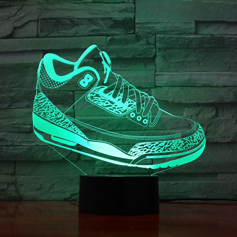 Sneakers series 3D small table lamp creative colorful touch LED light ARZ