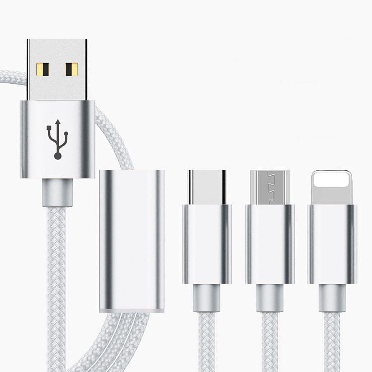 Three-in-one charging cable for mobile phones ARZ