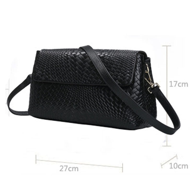 Genuine Leather Women's Woven Bag Crossbody Small Bag Women's Shoulder Messenger Bag ARZ