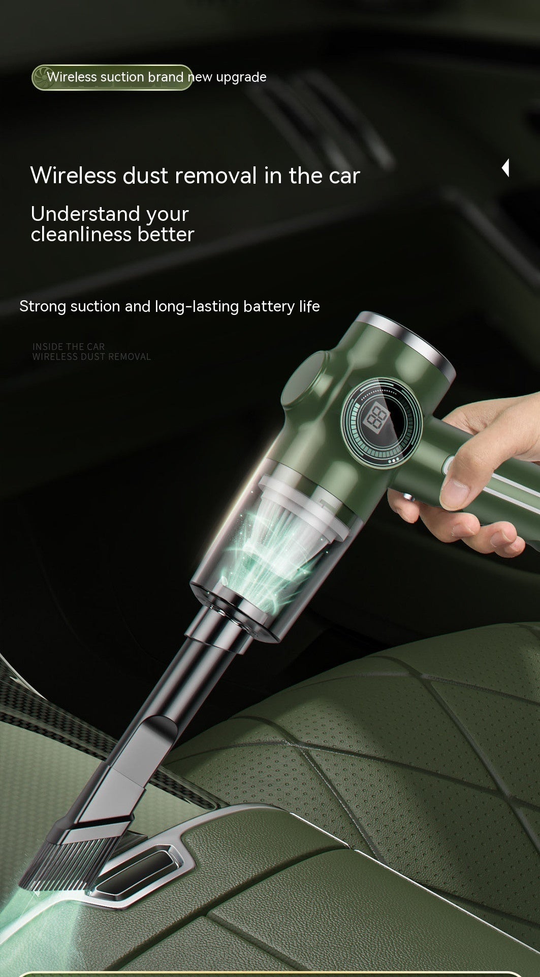 Mini Home Car Wireless Handheld Vacuum Cleaner ARZ