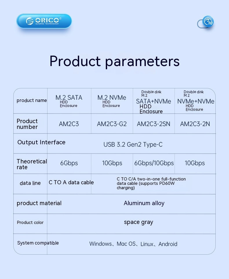 SSD Box Mobile Universal Notebook External ARZ