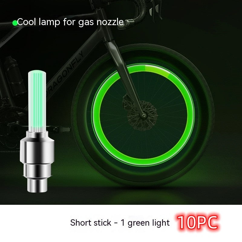 Neon Lights Tyre Wheel Valve Cap Light LED Car Tire Valve Caps Air Cover Tire Rim Valve Wheel Stem Cap Bike Light ARZ