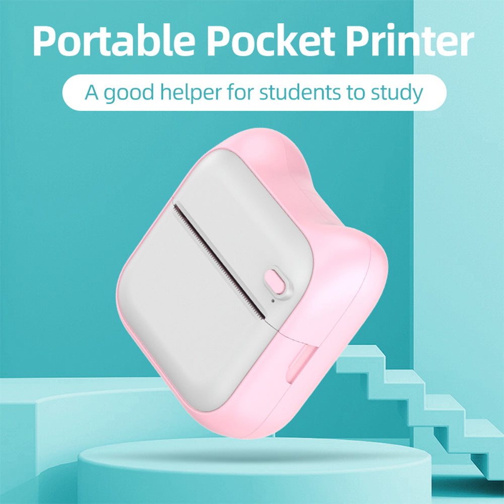 Mini Pocket Printer For Students Portable Home Small Label Photo Bluetooth Thermal Printer ARZ