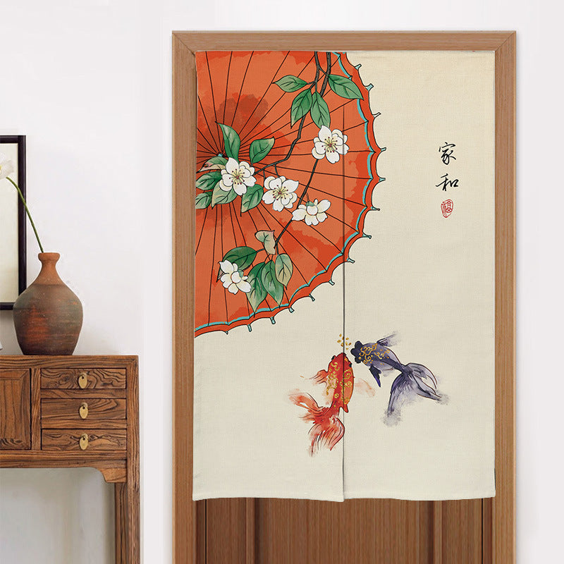 Home Kitchen Bedroom Partition Chinese Style Cloth Curtain ARZ