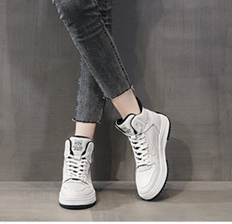 High-top white shoes women's new casual platform shoes ARZ