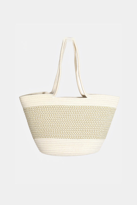 Fame Braid Pattern Beach Tote Bag Trendsi