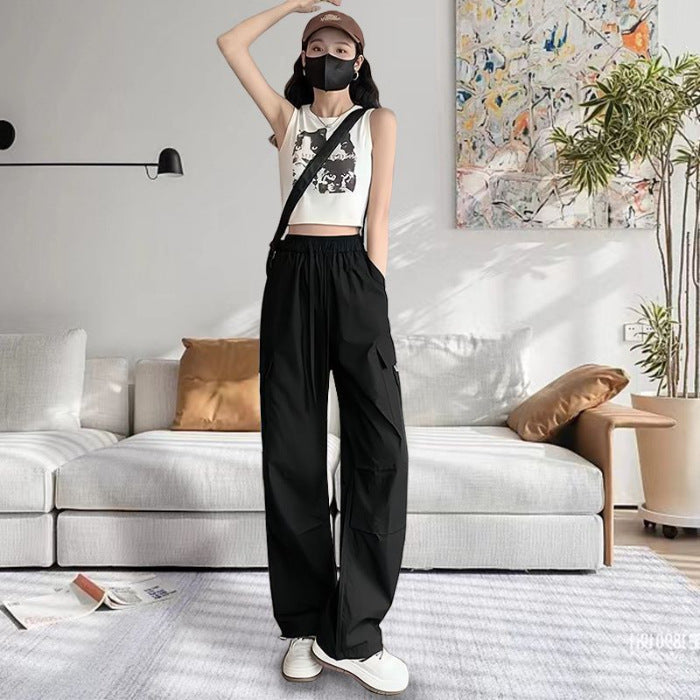 High Waist Slimming Draping Ankle-tied Trousers For Women ARZ