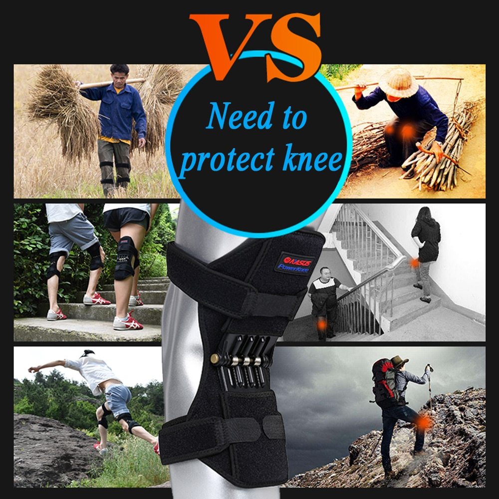 High Quality Knee Brace Patella Booster Spring Knee Brace Support For Mountaineering Squat Sports Knee Booster ARZ