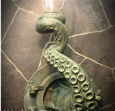 Retro Octopus Electric Light Tentacle Wall Sconces Lamp for Home Decor ARZ