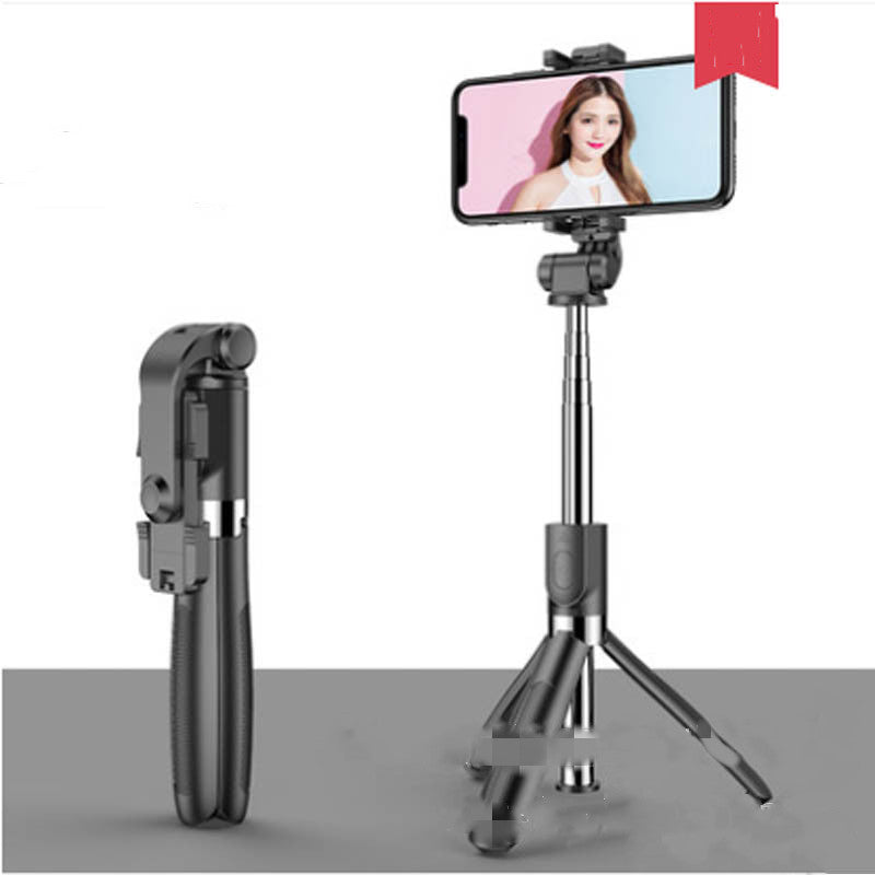 Compatible with Apple, Tripod Selfie Stick Mobile Universal Live Triangle Bracket One Bluetooth Selfie Artifact ARZ