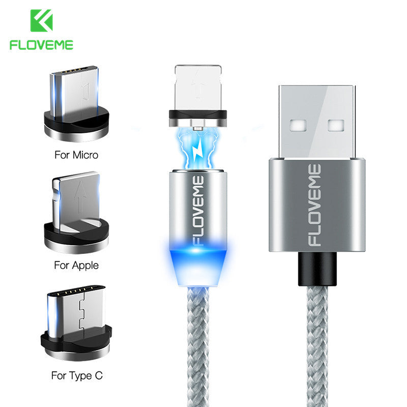 Compatible with Apple, Magnetic Micro USB Cable For Android and IOS Devices ARZ