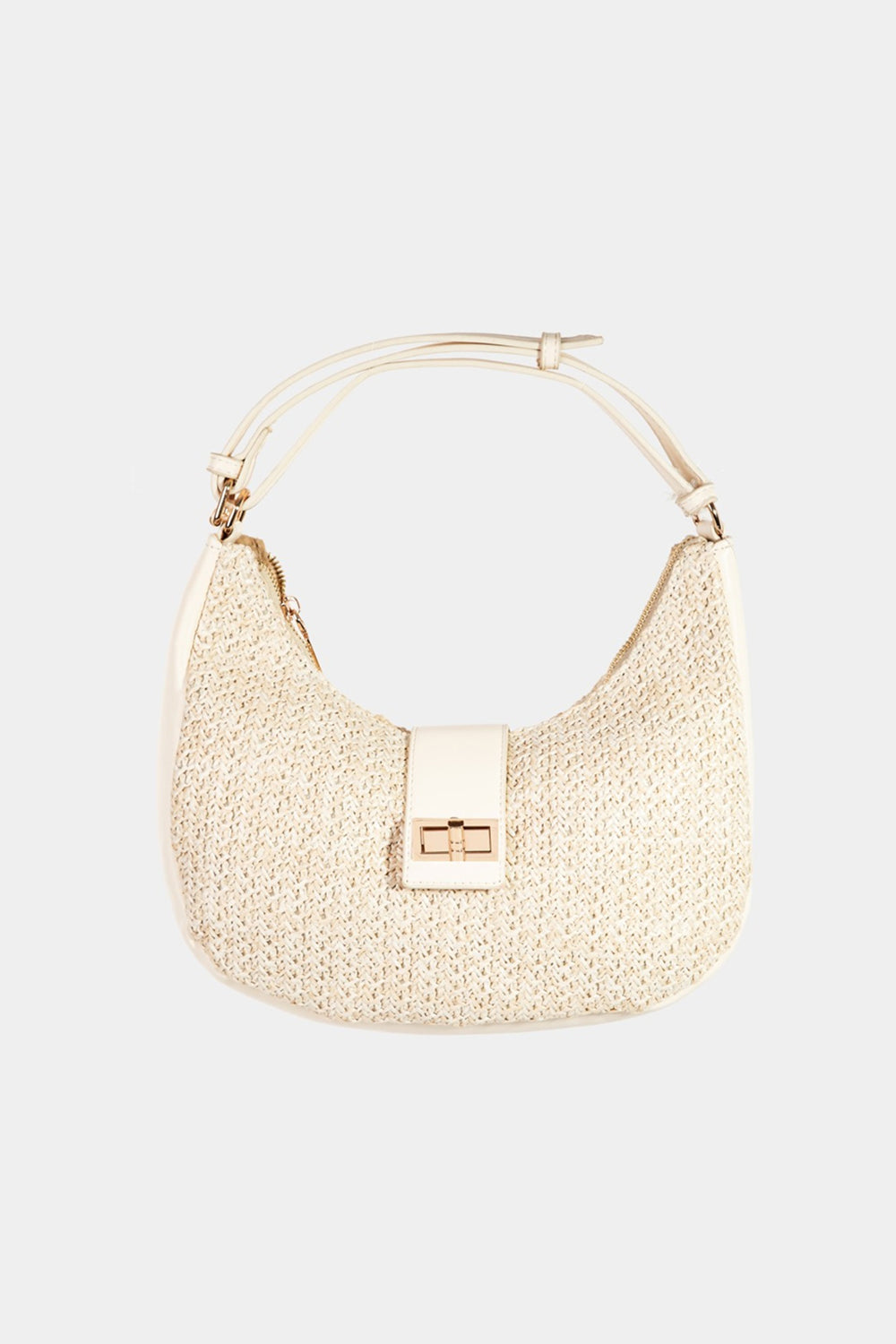 Fame Straw Braid Hobo Bag Trendsi