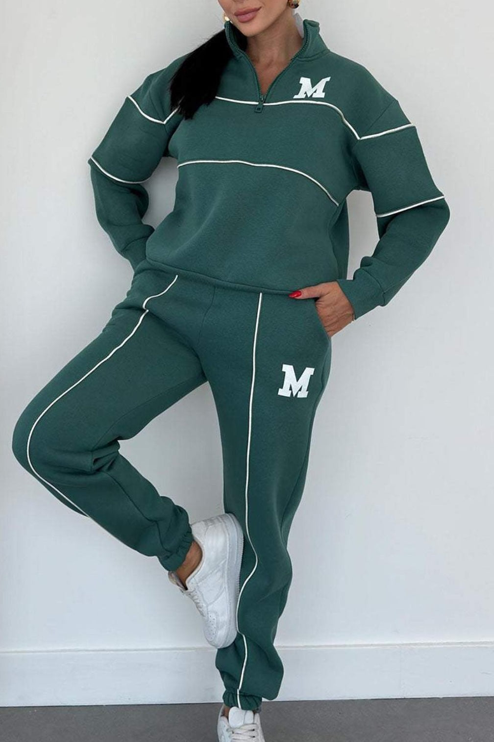 Women's Sweater Letter Long Sleeve Sports Suit ARZ