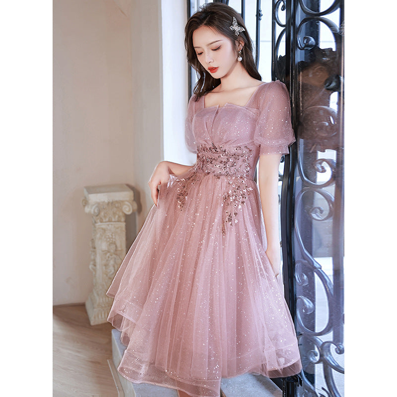 New Birthday Banquet Party Elegant Socialite Host Fairy Slim Evening Dress For Women ARZ