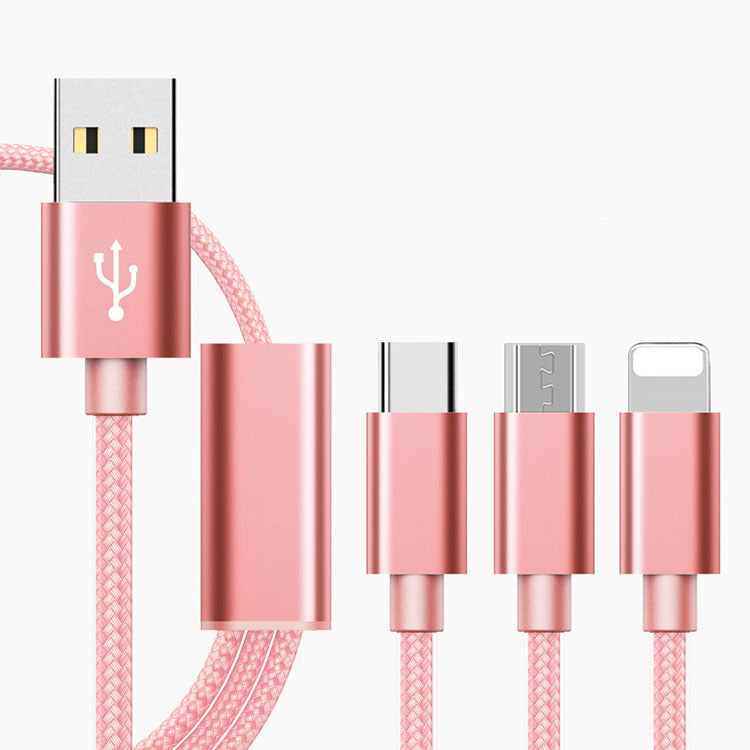 Three-in-one charging cable for mobile phones ARZ