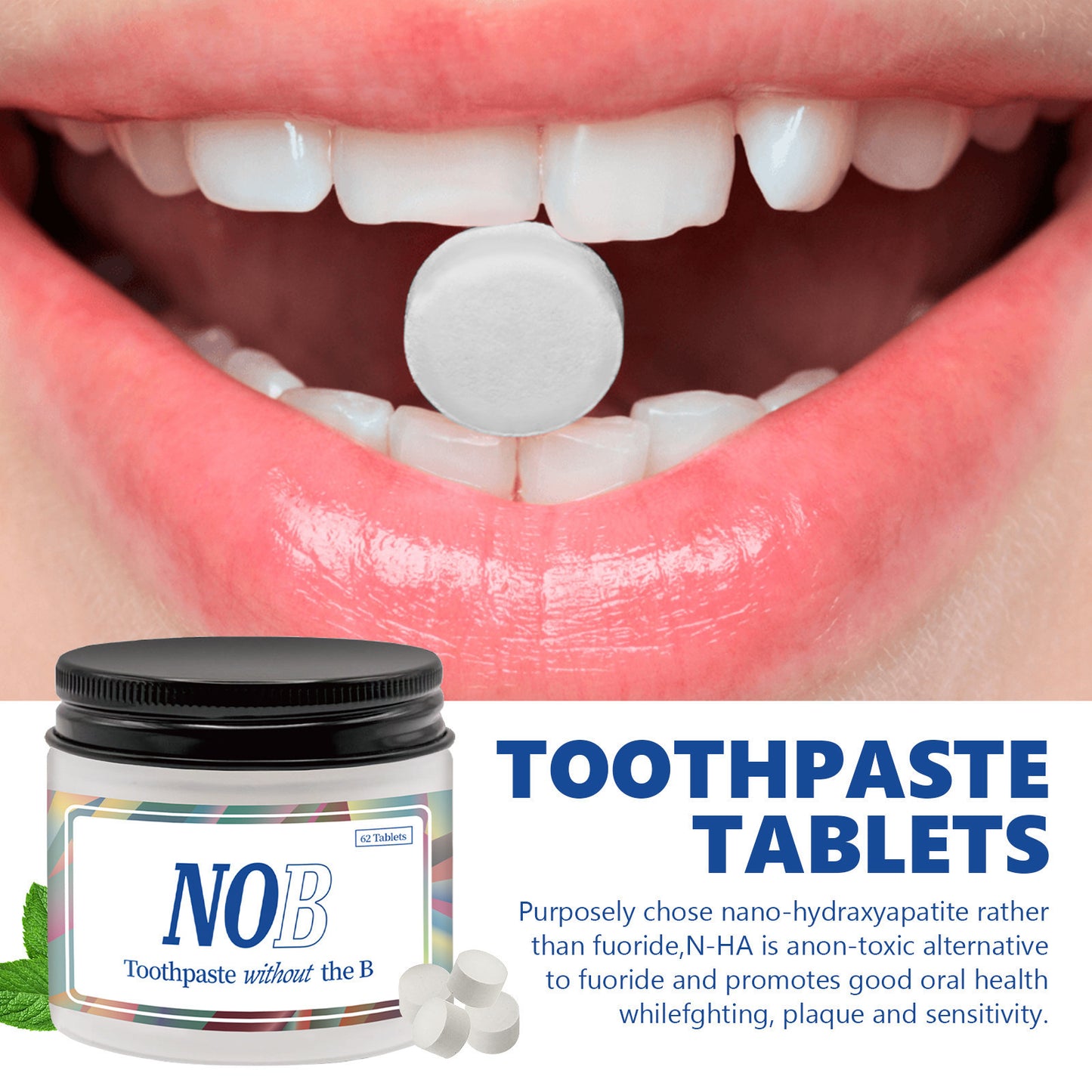 Solid Toothpaste Tablet Breath Portable Chewing ARZ