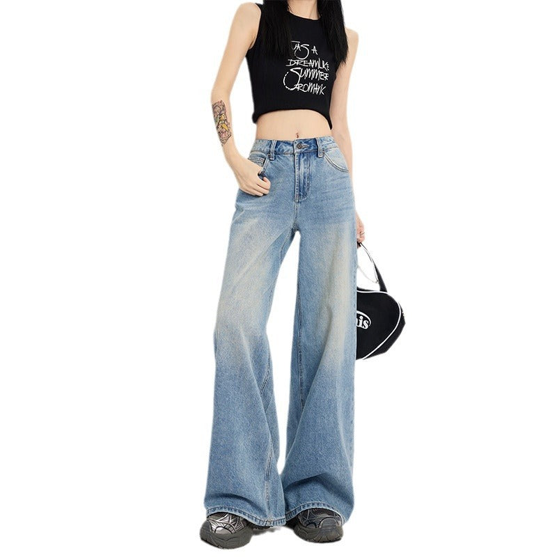 Women's Straight Loose Wide Leg Jeans ARZ