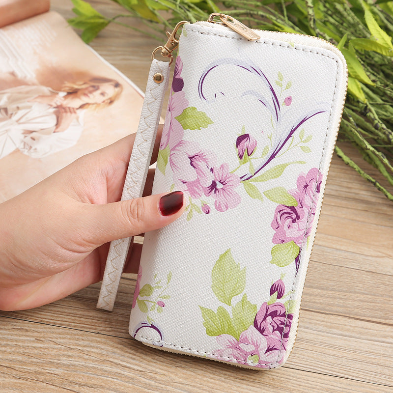 Ladies Printed Long Wallet Clutch ARZ