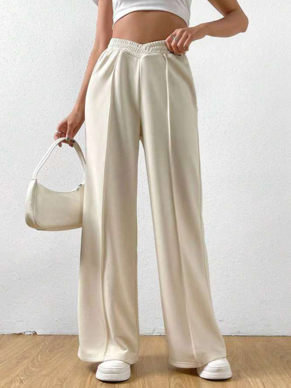 fashionable wide leg pants Trendsi