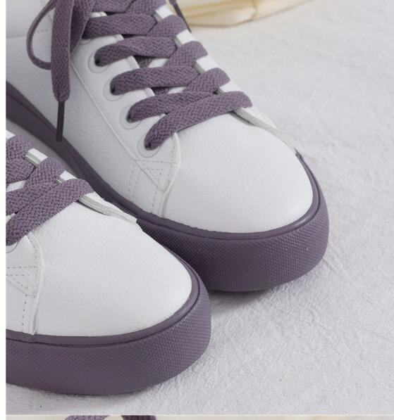 Spring new Korean version of the wild white shoes female strawberry retro port wind shoes students ins sneakers ARZ