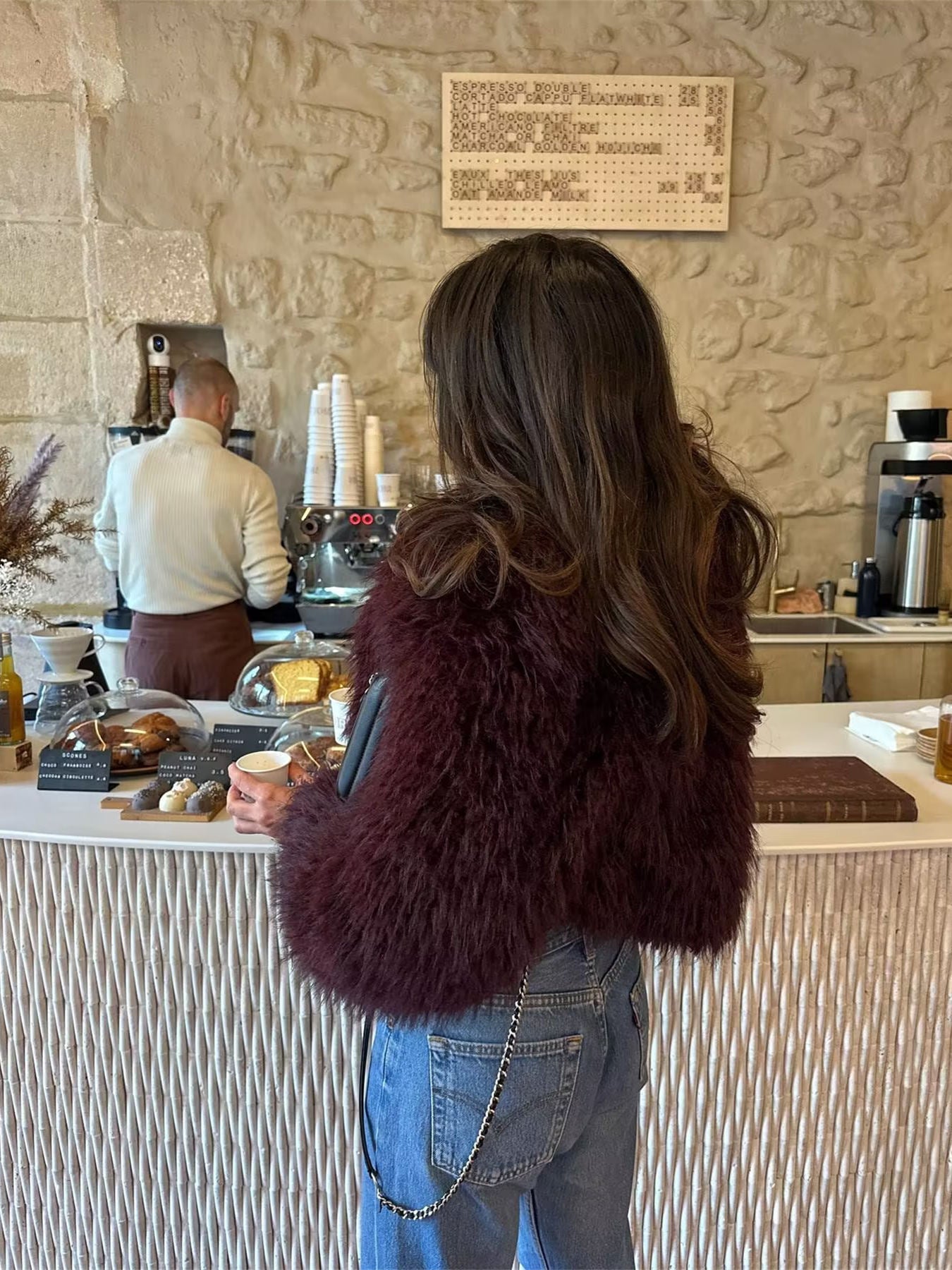 European And American Winter Fashion And Environment-friendly Artificial Fur Short Coat ARZ