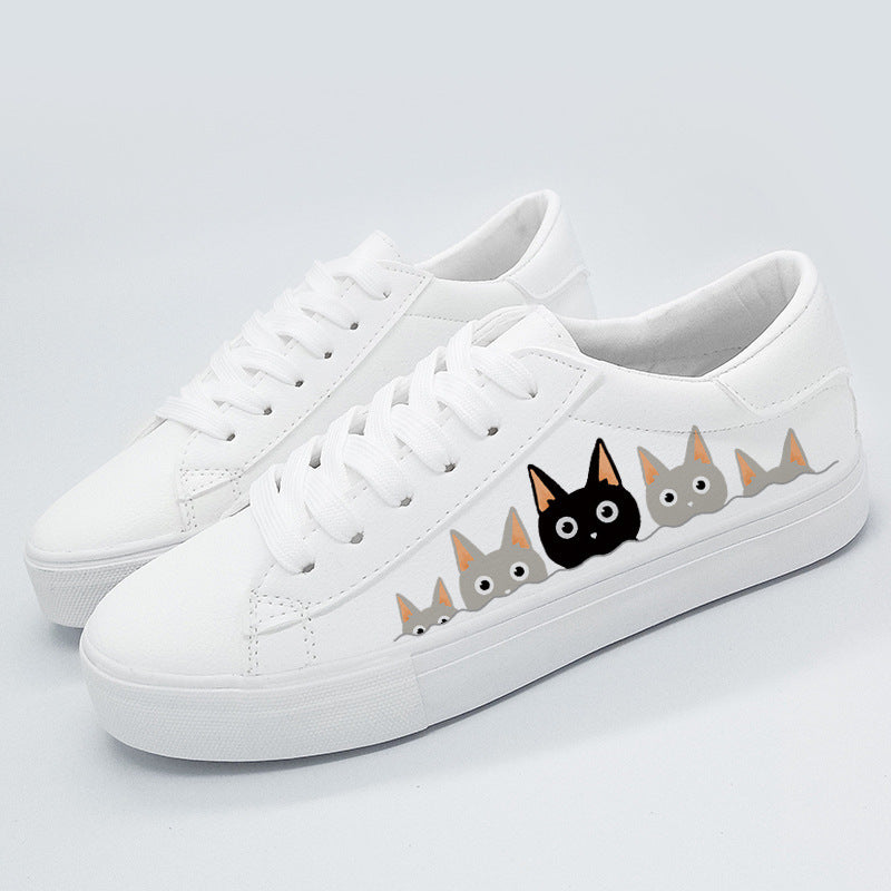 Anime cat hand-painted casual sneakers ARZ