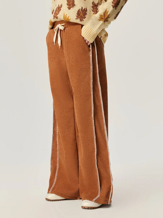 Drawstring Wide Leg Pants with Pockets Trendsi