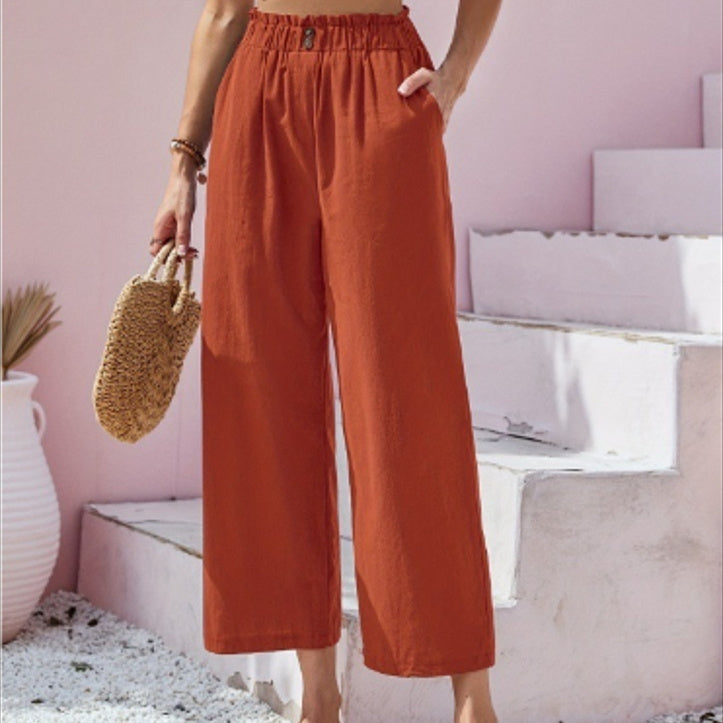 High Waist Straight Casual Pants ARZ