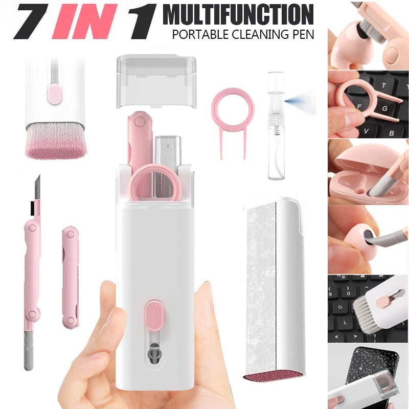 Multifunctional Bluetooth Headset Cleaning Pen Set Keyboard Cleaner Cleaning Tools Cleaner Keycap Puller Kit ARZ