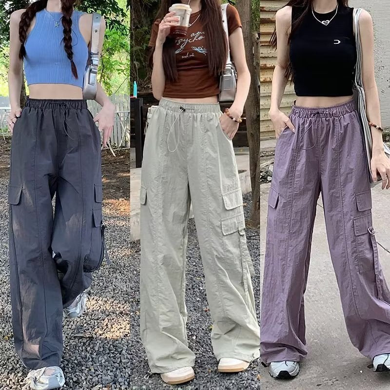 Overalls Women's High Waist Drawstring Ankle Banded Pants Slimming ARZ