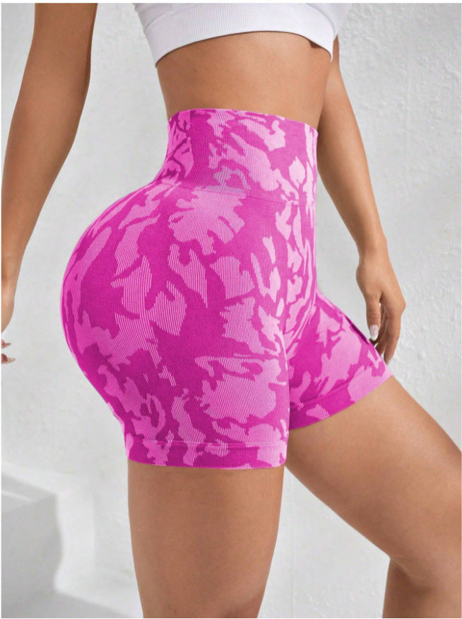 Fashion Tie-dye Tight Yoga Shorts For Women ARZ