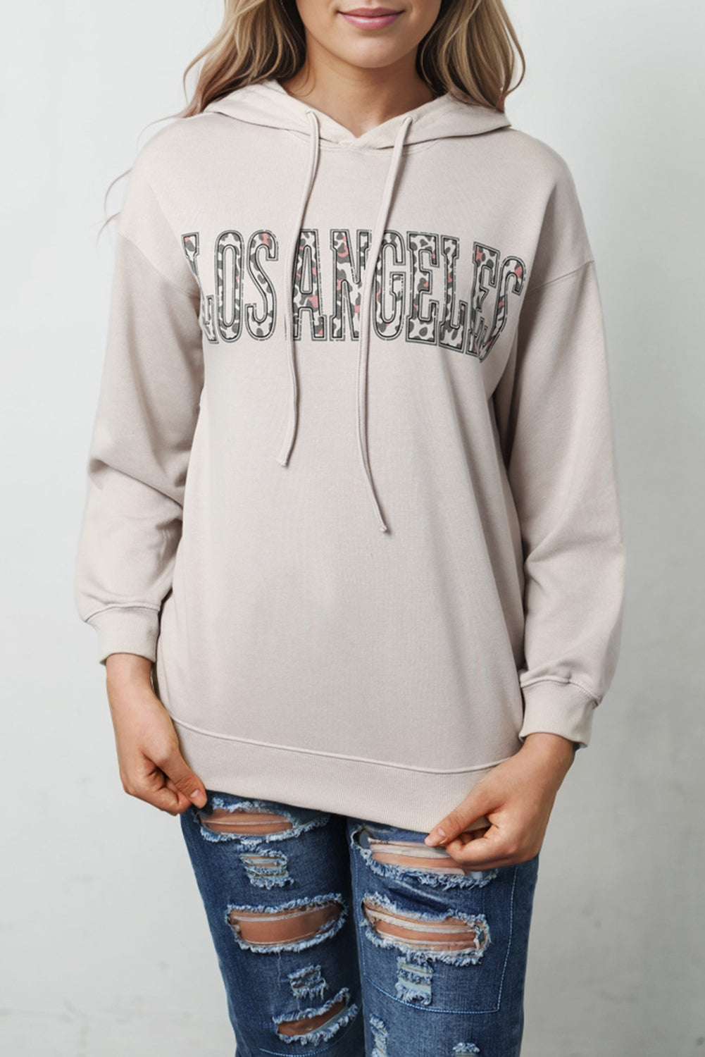 LOS ANGELES Graphic Hoodie Trendsi