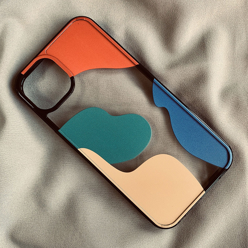 Color Block Contrast Color Geometry Suitable For 13 Mobile Phone Cases ARZ