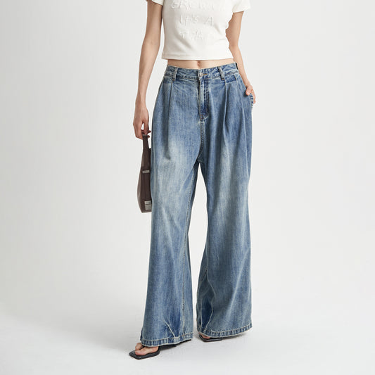 Loose Washed-out Jeans Women's High Waist ARZ