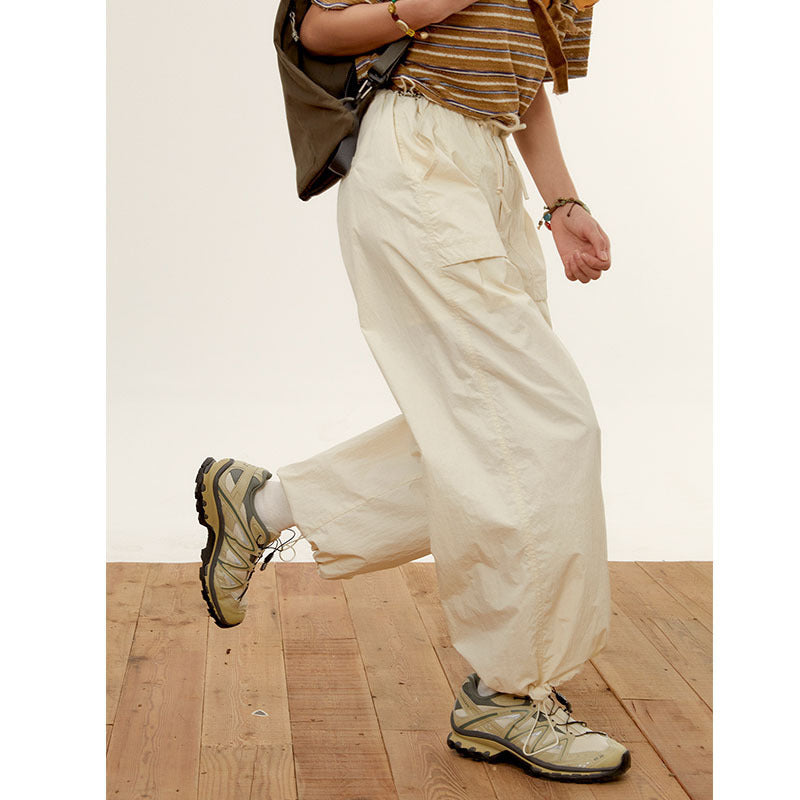 Women's Summer American-style Wide-leg Pants With Pockets ARZ