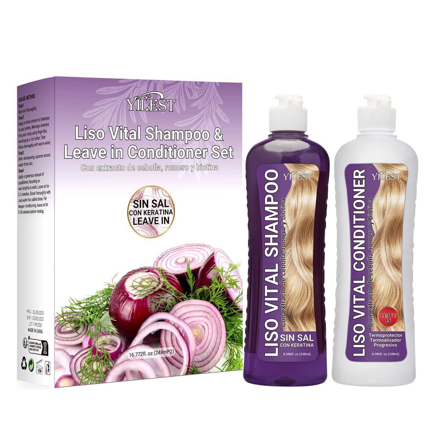 Purple Onion Smoothing Vitality Shampoo Suit ARZ