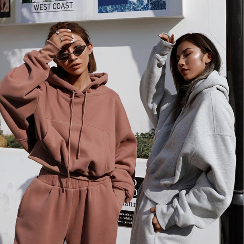 New Style Autumn And Winter Women's New Casual Hoodie Coat Sports Suit ARZ