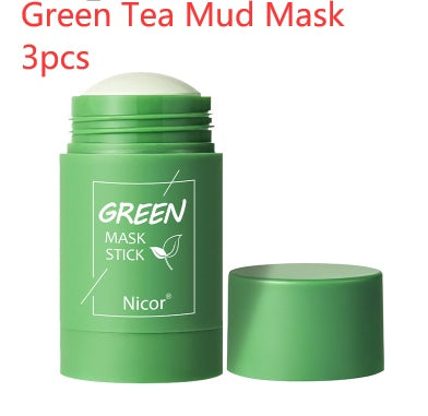 Cleansing Green Tea Mask Clay Stick Oil Control Anti-Acne Whitening Seaweed Mask Skin Care ARZ