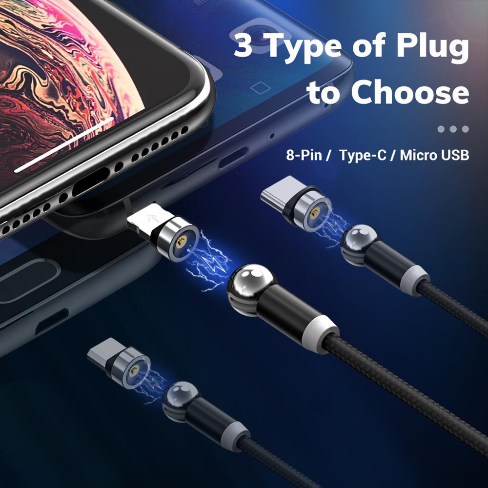 Compatible with  , 360 degree rotation of magnetic charging cable ARZ